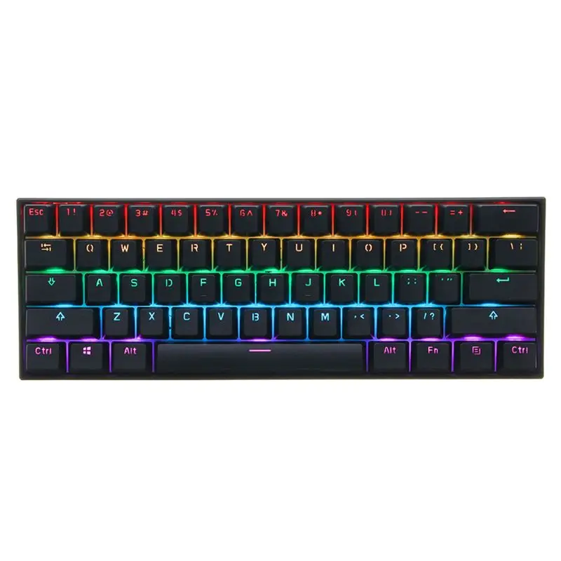 Механическая клавиатура Anne Pro 2 60% дюйма NKRO Bluetooth 4 0 Type C RGB 61 клавиша игровая