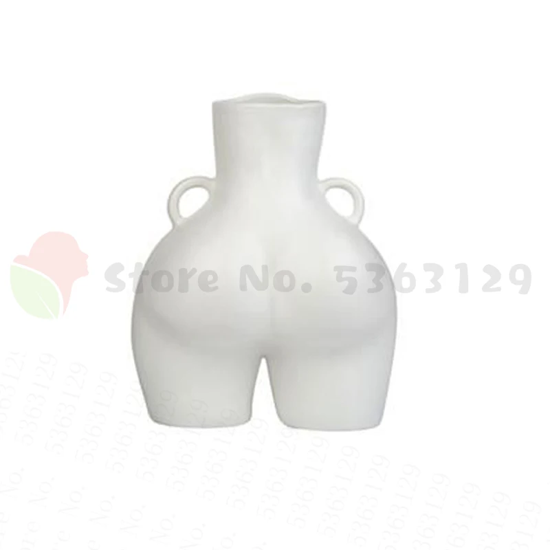 

Белая каучуковая ваза в форме тела в скандинавском стиле, простая декоративная ваза в виде сухого цветка, художественное украшение для дома...
