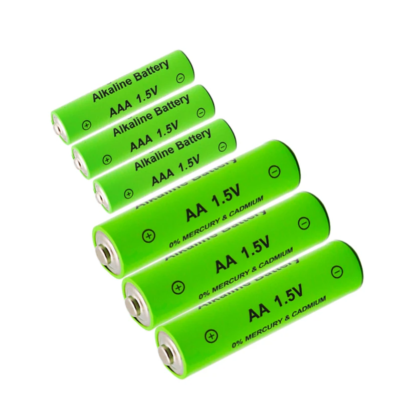 АА + AAA 100% Новый 1 5 V Перезаряжаемые AA Батарея ААА щелочные батареи 2100 3000 мА ч фонарь