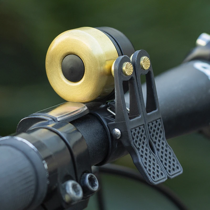 

ROCKBROS Retro Bike Bell Copper Alloy Ultralight Handlebar Ring Mini Cycle Sonette Velo Accessories MTB Accessories Bicycle Bell