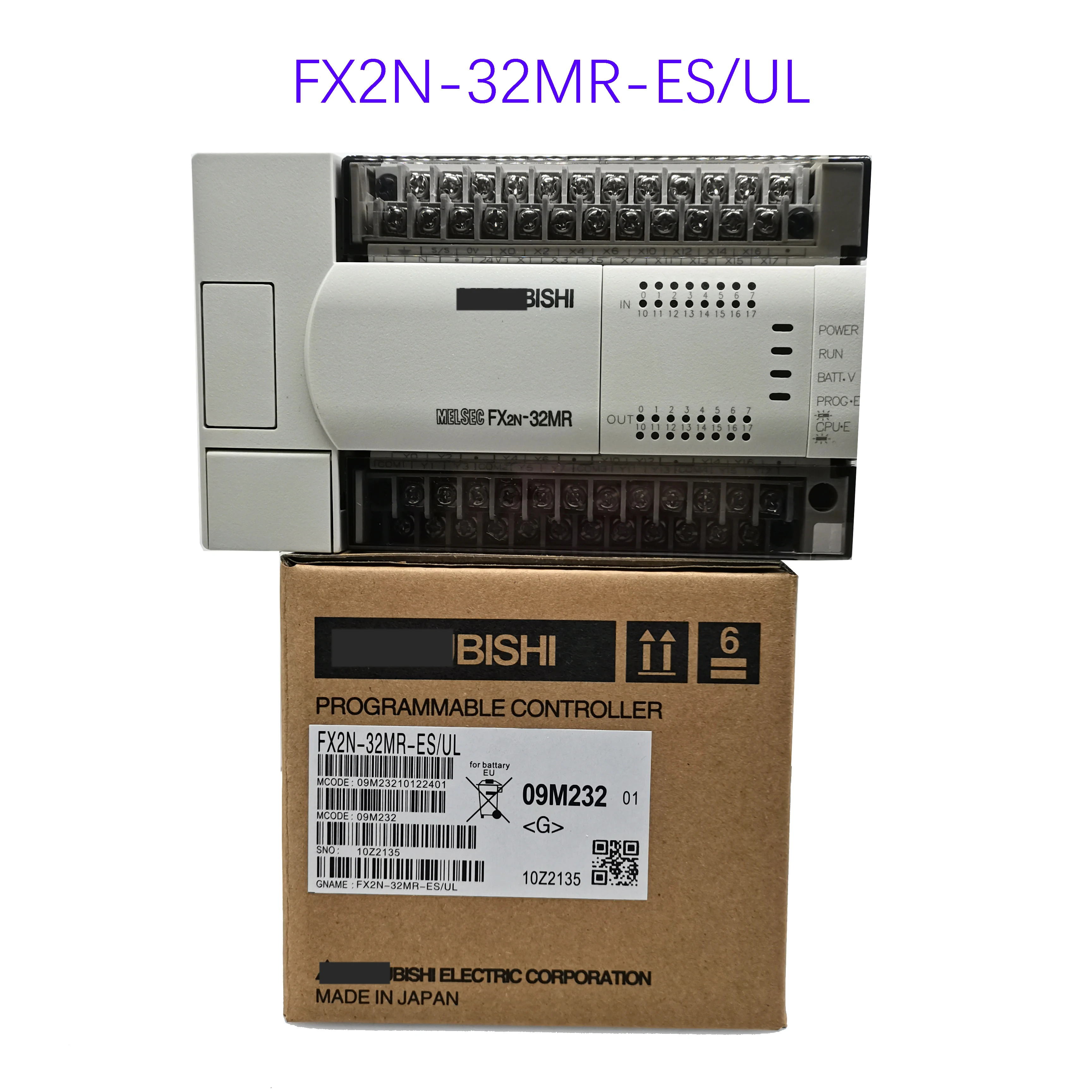 

New Original Programmable Logic Controller FX2N-32MR-ES-UL FX2N-32MR-D PLC Main Unit DI 16 DO 16 Relay DC 24V Spot