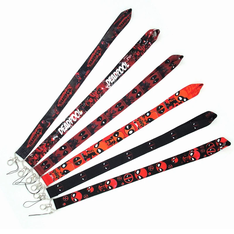 Шнурок для телефона Marvel &quotДэдпул&quot Мстители мультяшный шейный ремешок веревка