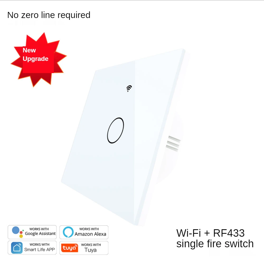 

Wi-fi smart phone bluetooth rapid convergence switch wifi + RF433 Alexa control support