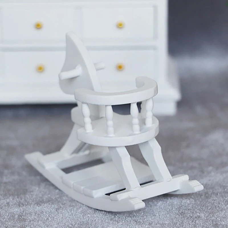 1:12 миниатюрная мебель для кукольного домика деревянная модель лошади-трояна