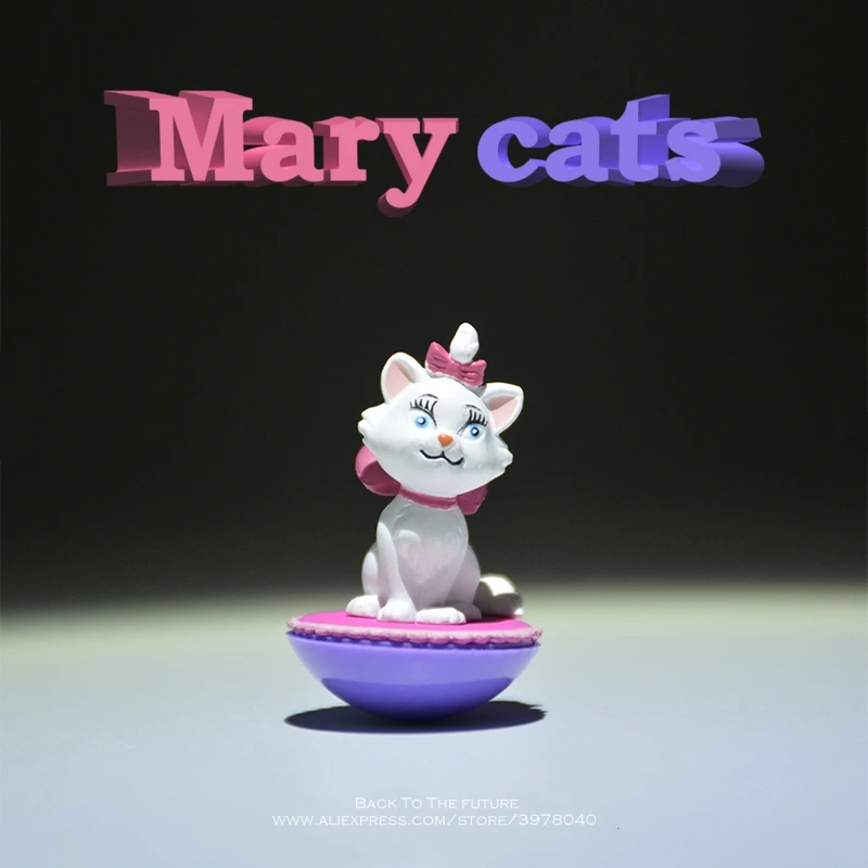 Disney аристократы Мэри кошка 4 см фигурка сидя коллекция украшений аниме игрушка