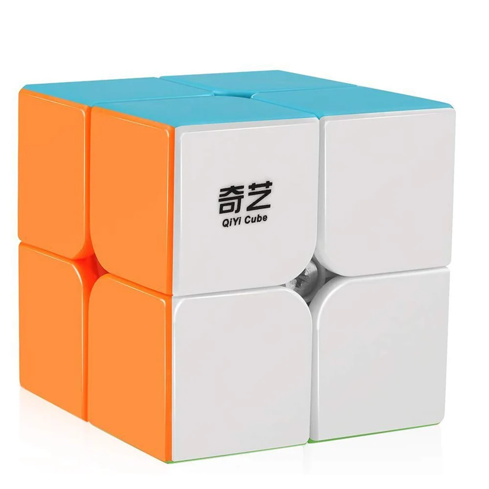 D FantiX Qiyi Qidi S 2x2 скоростной куб без наклеек 2x2x2 магический Обучающие головоломки