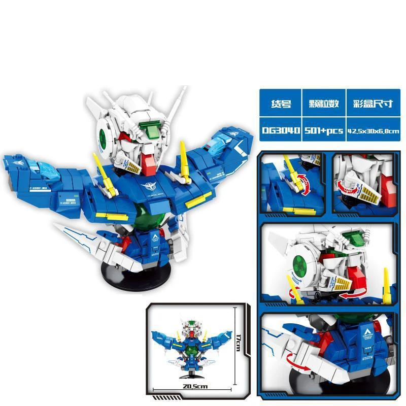 Трансформеры Робот воин бюст украшение голова скульптура креативные собранные