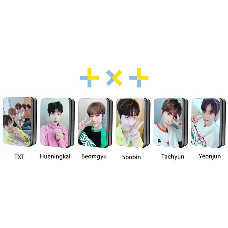 Kpop TXT Дебютная фотография Поляроида Lomo карты Мода TOMORROW X вместе вентиляторы