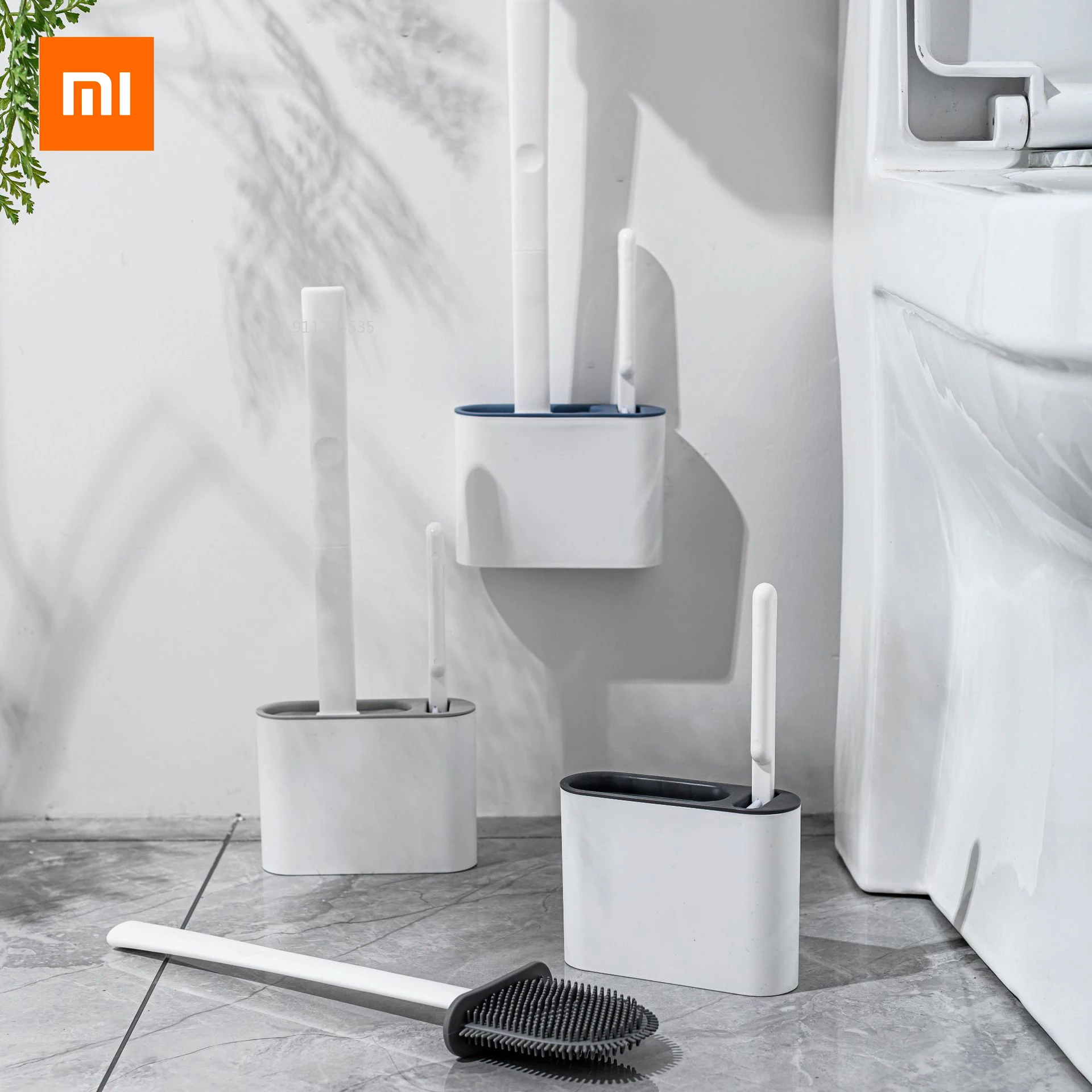 Новинка 2021 мягкая резиновая щетка для унитаза Xiaomi Youpin плоская из термопластичной