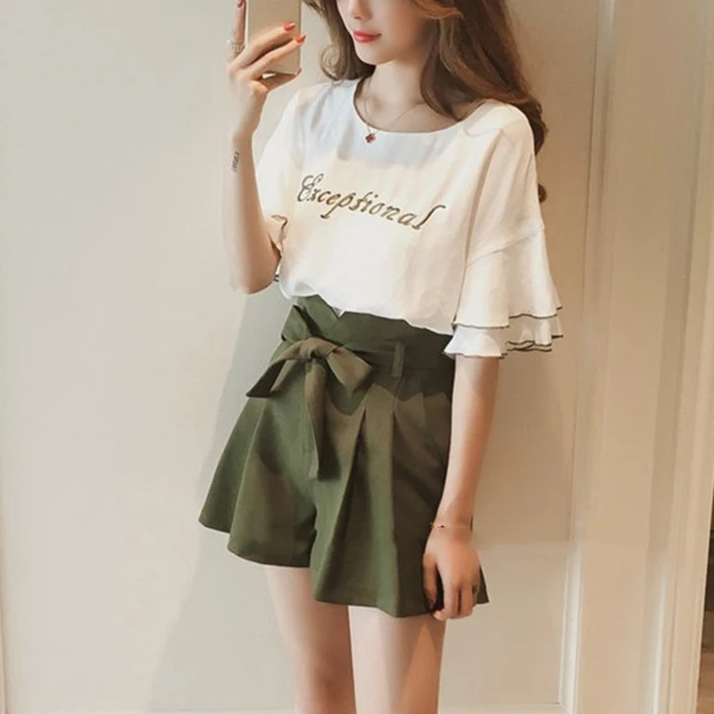 New Fashion Women's Sets Summer Women's Tracksuit Sexy Tracksuit Women Two Piece Set Embroidery Tops And Pants Suit Women Outfit