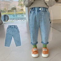 solid spring autumn jeans pants boys kids trousers children clothing teenagers formal outdoor high quality
