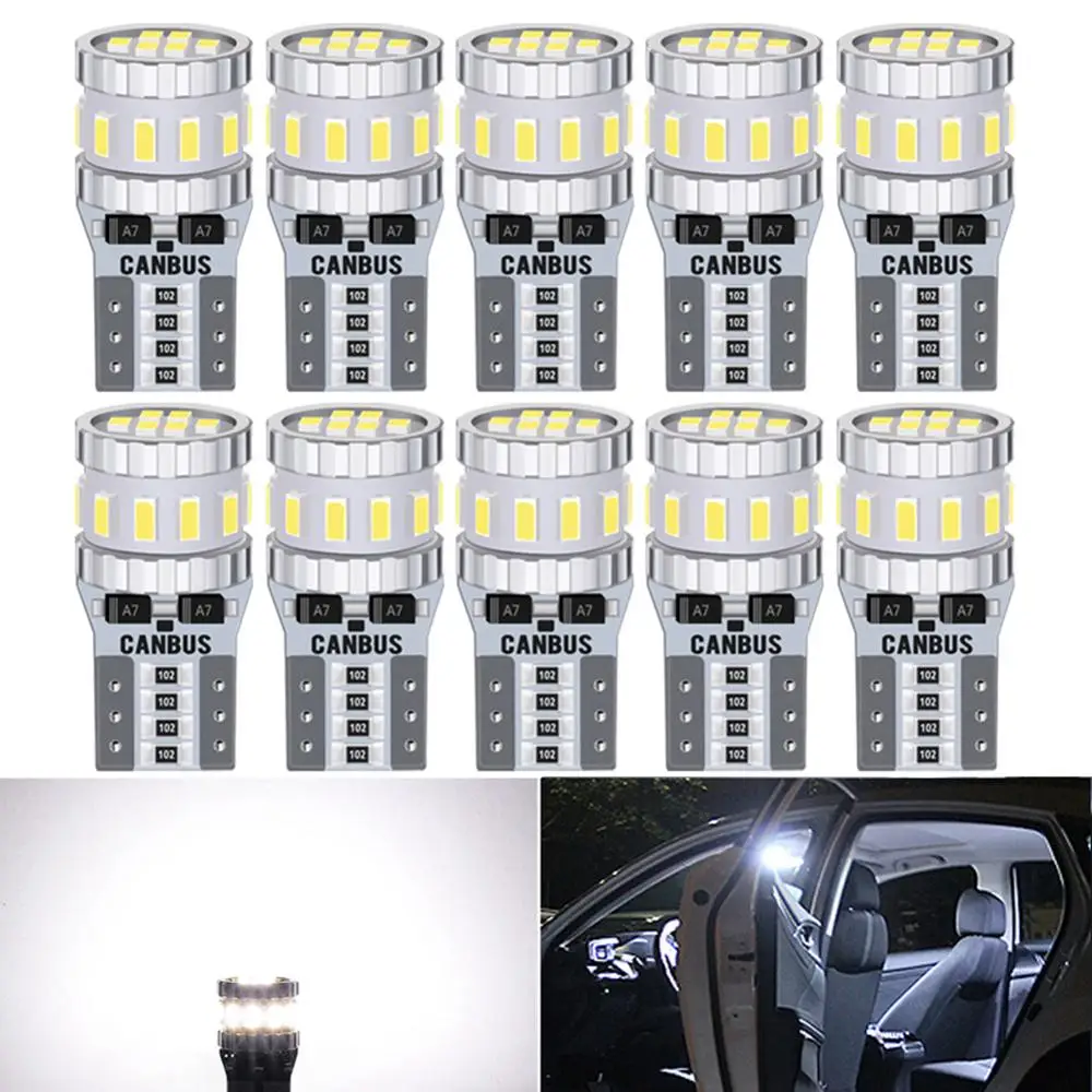 10x светодиодный 10 W5W 168 194 Светодиодная лампа Canbus светильник для Volvo XC60 XC90 S60 V70 S80 S40