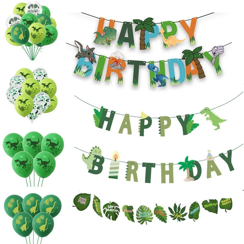 Вечерние воздушные шары с динозавром из джунглей дикие животные вечерние