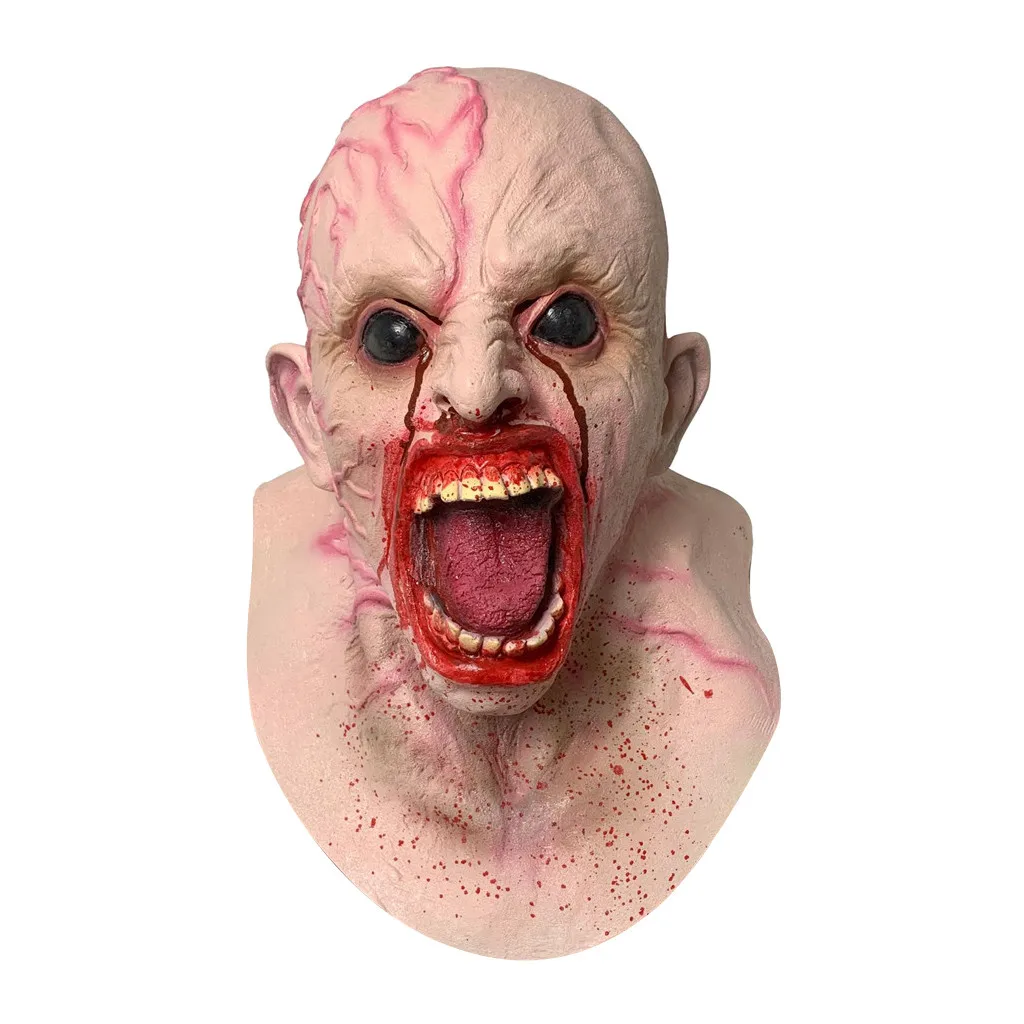 

Haunted House Cosplay mascara hallowen Scary Mask Frighten Halloween Mask mascara latex Zombie Mask Creepy Halloween Props