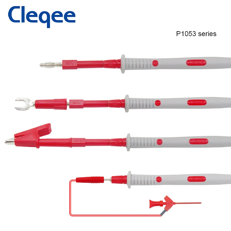Набор тестовых щупов Cleqee P1503 с зондом сменная спица 4 мм зажим типа крокодил