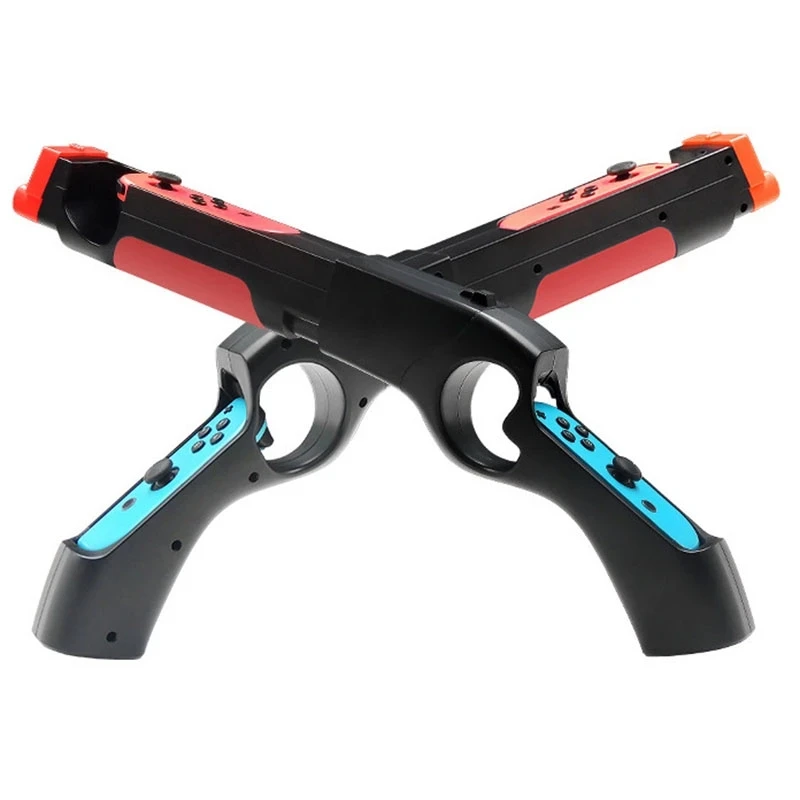 Купи Game Gun Controller Handle Grips Compatible For Nintendo Switch NS Joy-con Games Peripherals Handgrip Sense Shooting Joystick за 1,102 рублей в магазине AliExpress