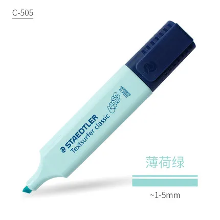 Mint Green 1 шт. Staedtler sharpie цветной хайлайтер 364 Детские макароны студентов с офисными бликами текст маркер для выделения ручка - Цвет: Mint Green