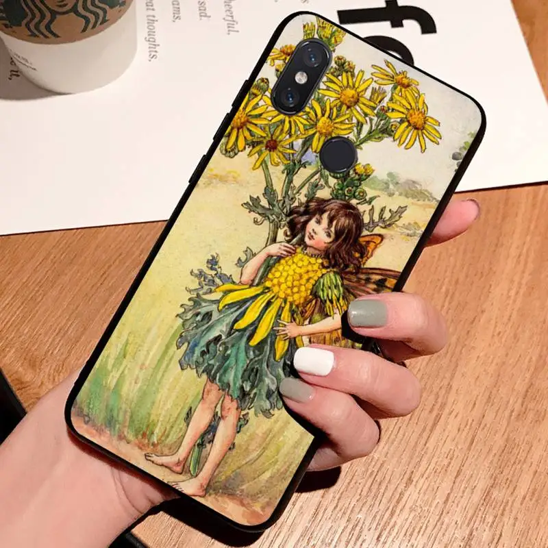

Flower Fairy Illustration retro pattern Phone Case For Xiaomi Redmi note 7 8 9 t max3 s 10 pro lite cover funda coque shell