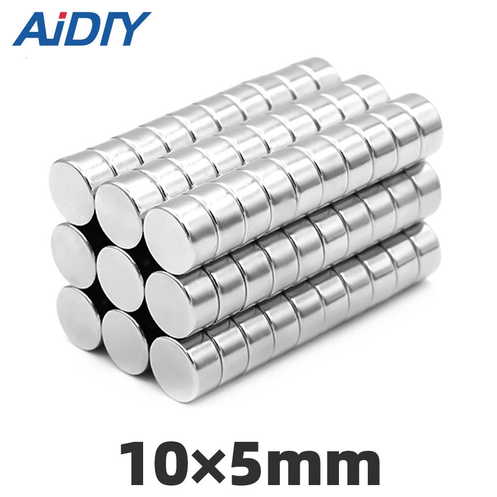 AI DIY 5/20/100 шт 10x5 мм n35 супер сильные постоянные магниты редкоземельный Магнитный