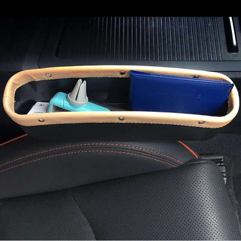 Автомобильный ящик для хранения боковой шов сиденья мобильный телефон монета