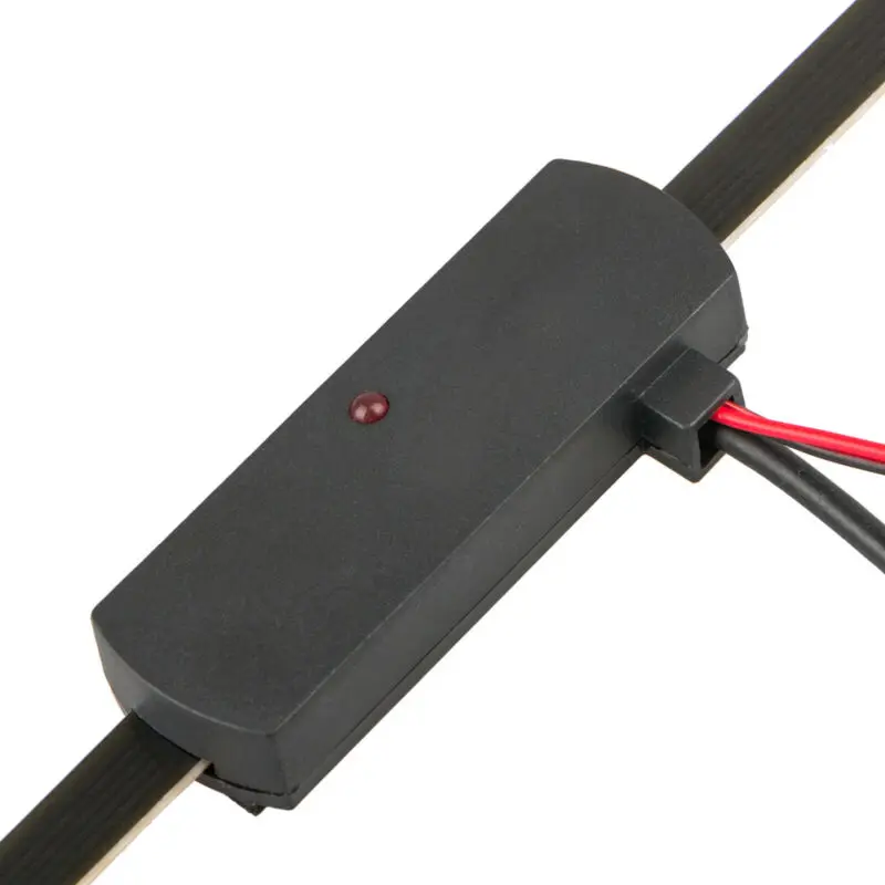 

12V Antenna Amplifier 1pc AM/FM Booster Radio Universal Windshield 7-foot cable