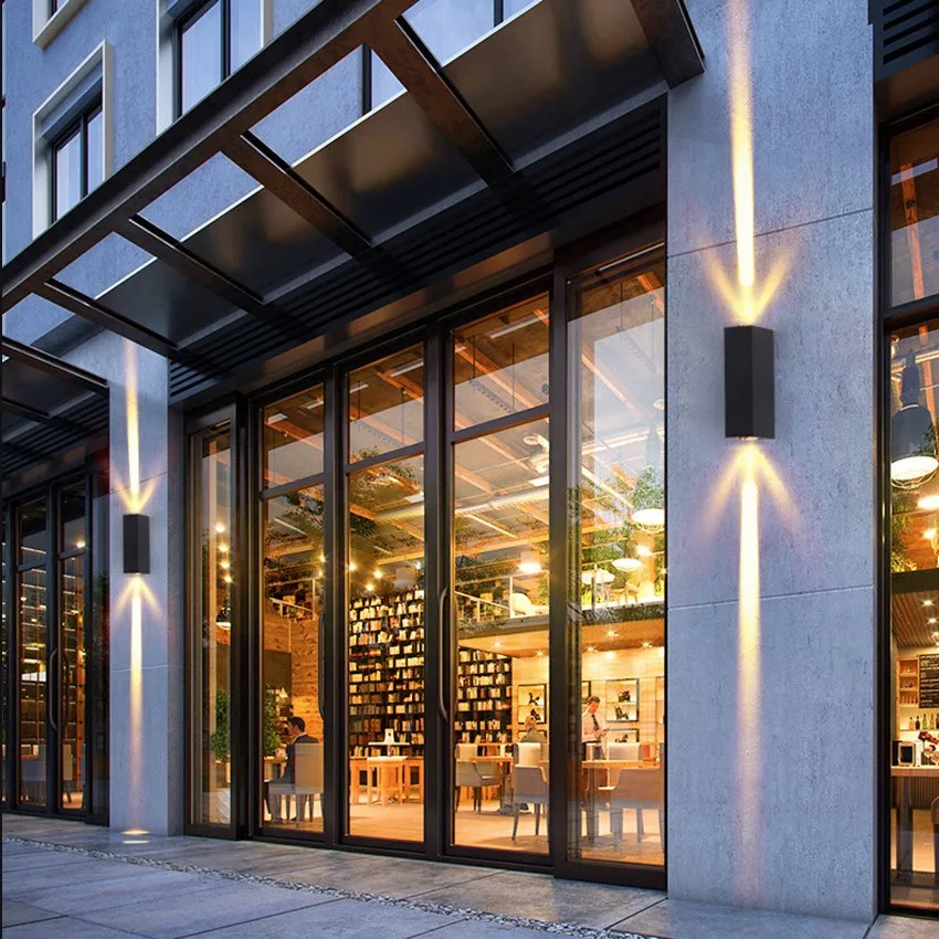 6 Вт Крытый Открытый водонепроницаемый настенный светильник алюминиевый