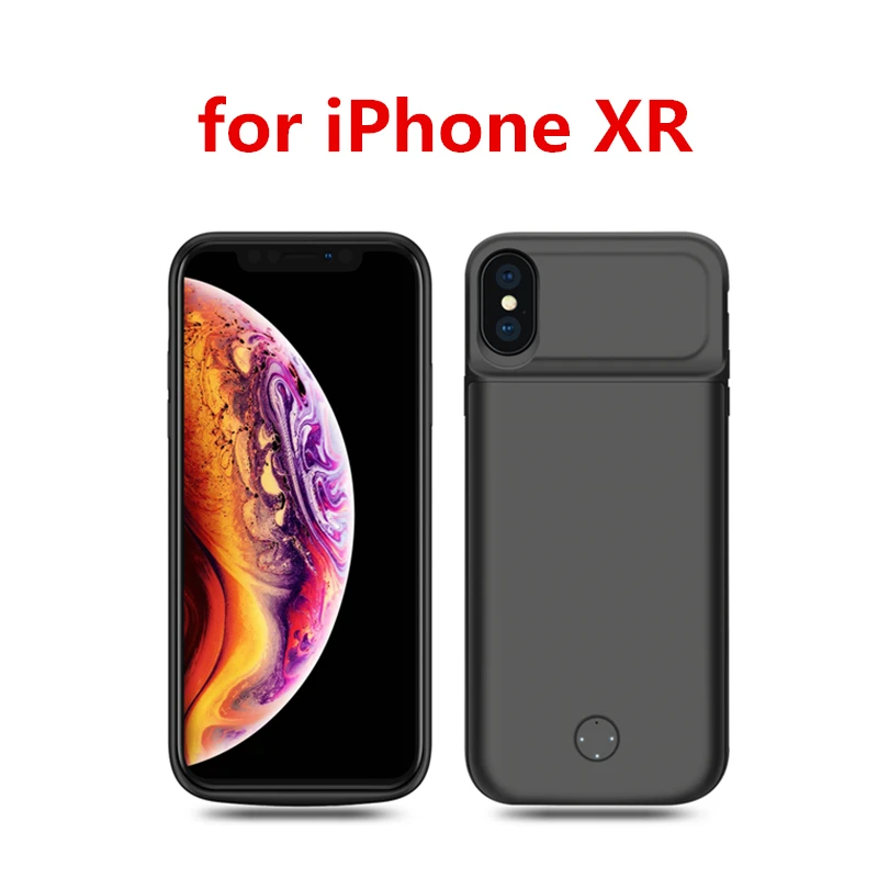For iPhone XR Для iPhone 7 8 5 SE 5S чехол для зарядного устройства 4000 мАч запасной внешний аккумулятор чехол для зарядки для iPhone X 6 6s 11 Pro Max чехол для аккумулятора - Цвет: For iPhone XR