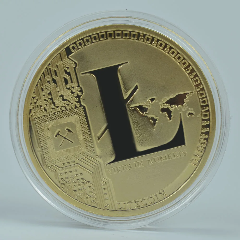 Коллекционные монеты 50 шт./лот Litecoin Юбилейные Монеты сувенирные для криптовалюты