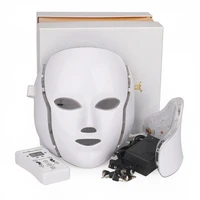 led face mask 7 color led facial mask with neck for healthy skin rejuvenation skin tightening wrinkles toning mask spa beauty