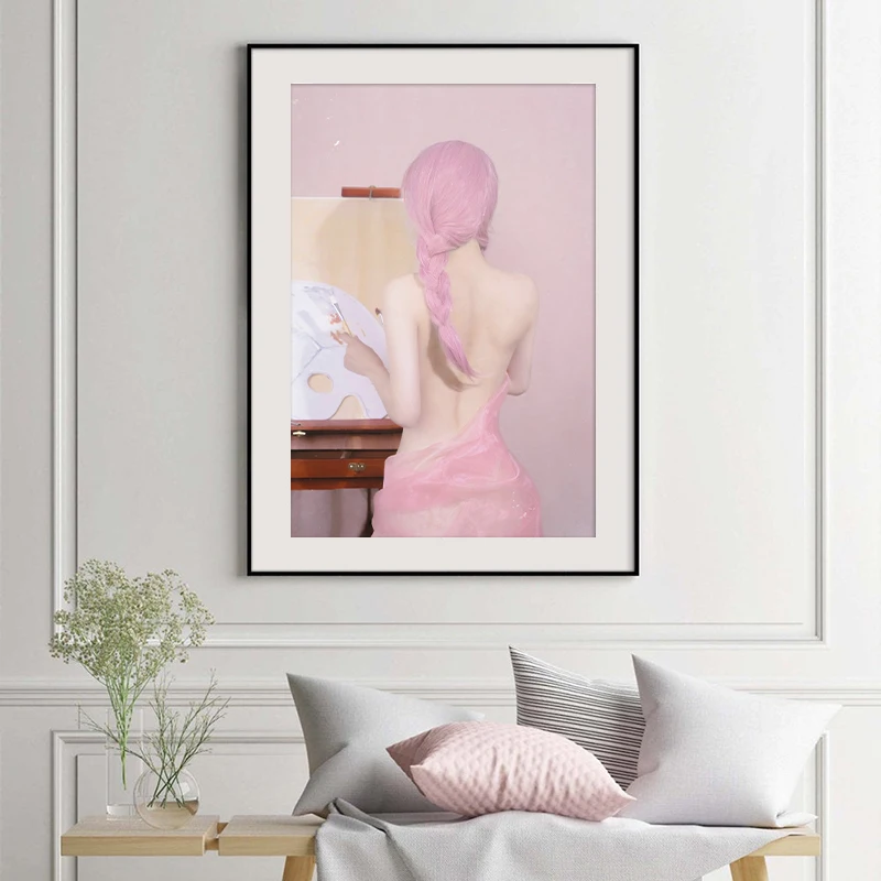 Сексуальные обнаженные постеры на холсте женские картины Декоративная картина