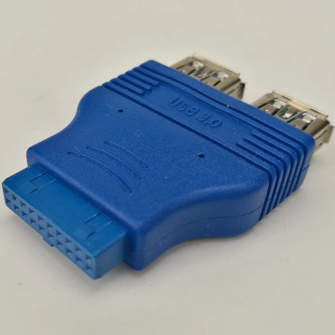 

50pcs/lot Dual Port USB 3.0 To Motherboard Mainboard Internal 20pin Header Adapter 20-pins To 2 USB A Female Adapter Converter