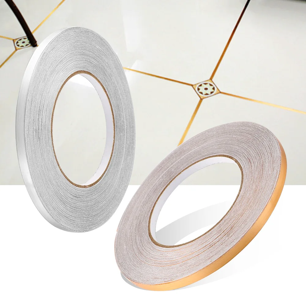 

Waterproof Wall Sticker Gap Sealing Foil Tape Floor Seam Sticker Copper Foil Strip Decoration Sticker Home Decor for Bedroom