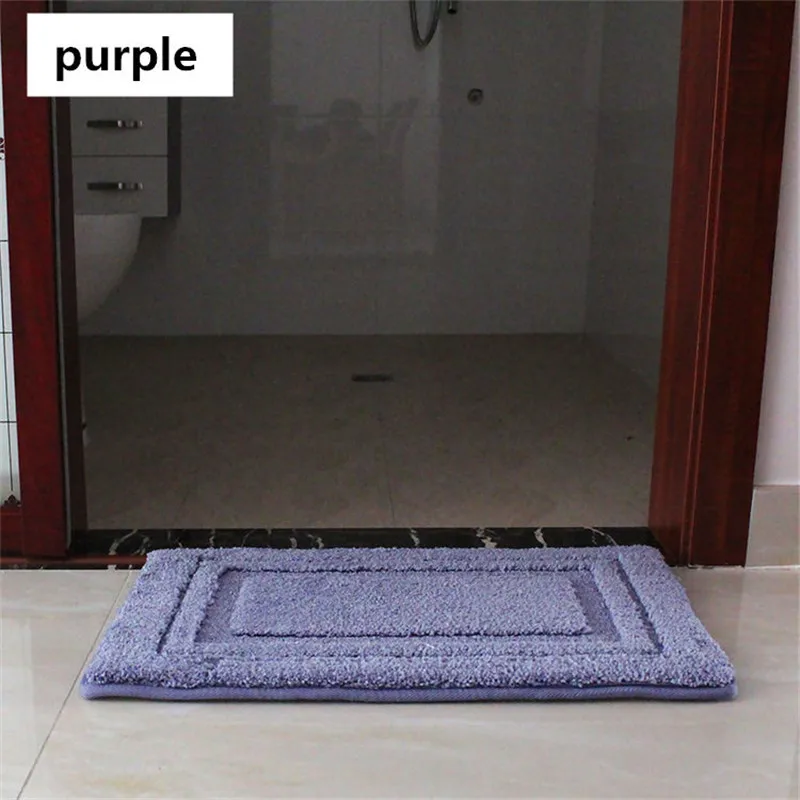 Фото Противоскользящие коврики 1 шт. мягкий коврик для ванной и туалета гостиной