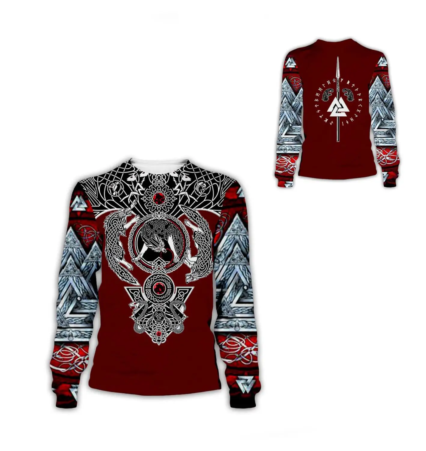 PLstar Cosmos Модные мужские толстовки Viking Tattoo 3D со всей печатью унисекс Толстовка Уличная Повседневная Толстовка с капюшоном Прямая поставка - Цвет: color as the picture