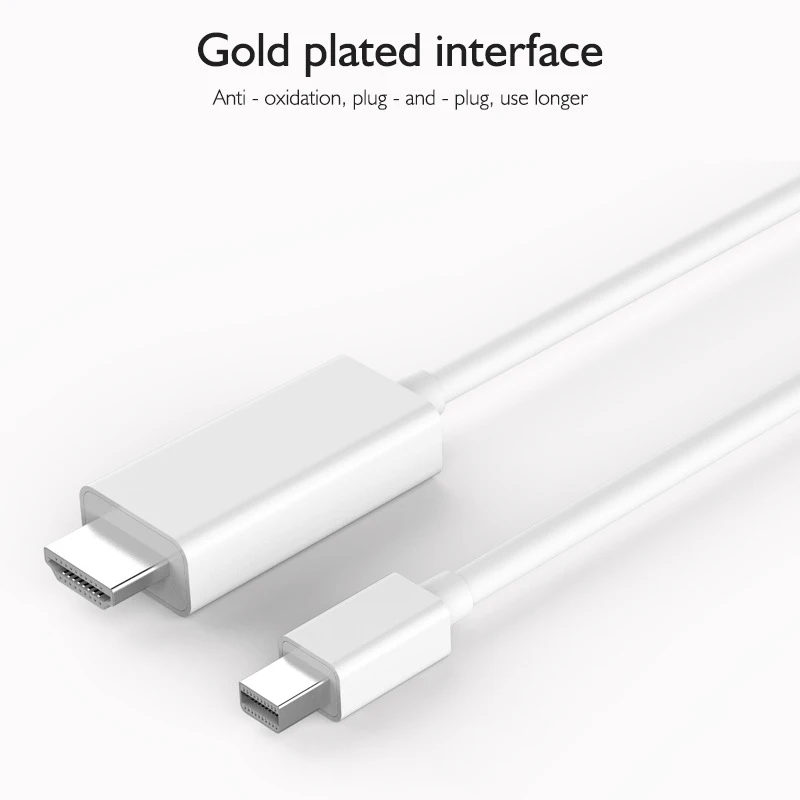 Кабель-адаптер Displayport-Hdmi штекер Dp-Hdmi 4 K X 2 белый 1 8 м | Электроника