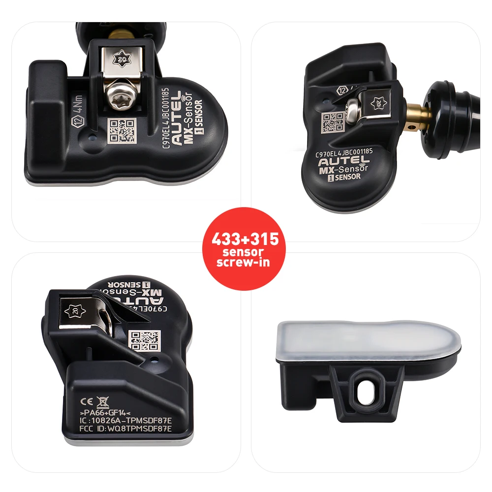 4 шт./лот AUTEL MX Sensor MaxiTPMS s 433 МГц 315 2 в 1 датчик двойные частоты 100% Cloneable для
