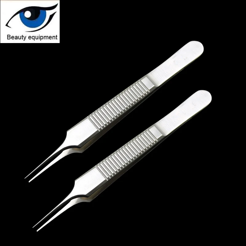 Красота Пинцет из нержавеющей стали толстые щипцы двойное веко пинцеты для век