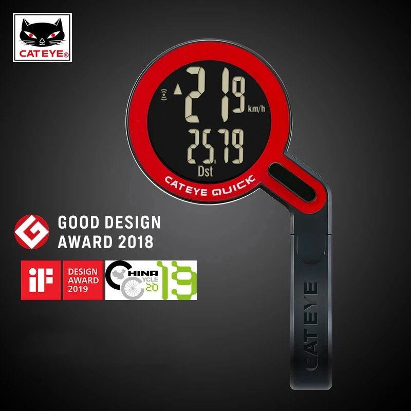 Беспроводной Велосипедный компьютер CATEYE спидометр водонепроницаемый