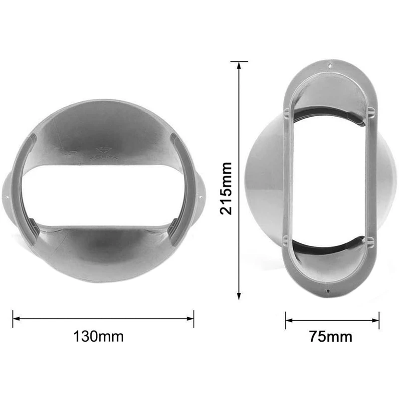 3 Pcs Air Conditioner Exhaust Hose Interface Mobile Body Fitting Connector 18X15X6.5Cm &ampamp 19X8X5.5Cm | Бытовая техника