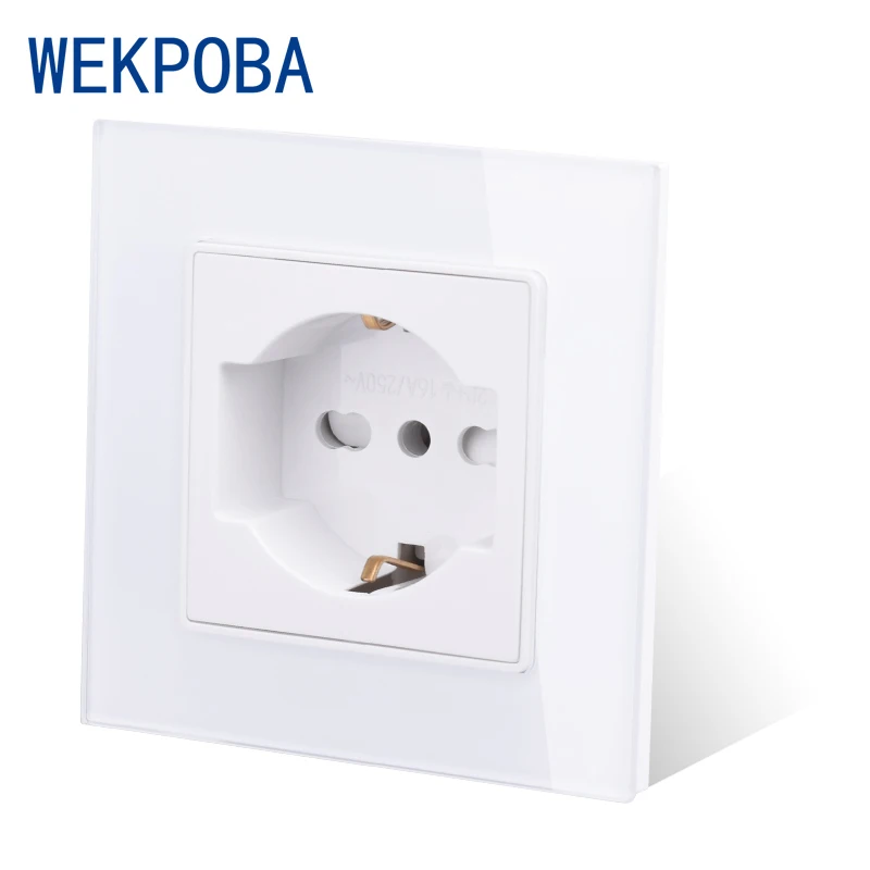 Розетка WEKPOBA с интерфейсом Type-C настенная розетка из поликарбоната/акриловой