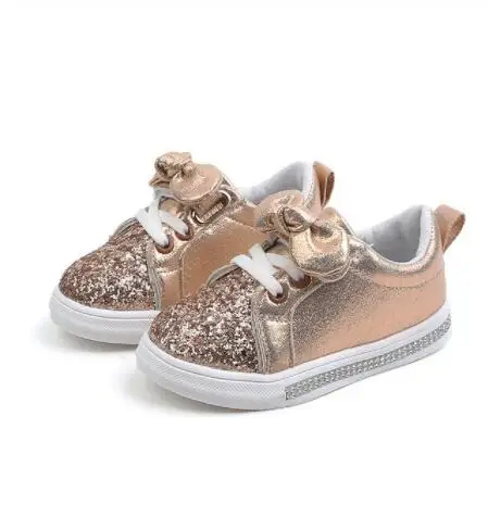 Брендовая модная детская одежда с бантом Нескользящие мягкие кроссовки для