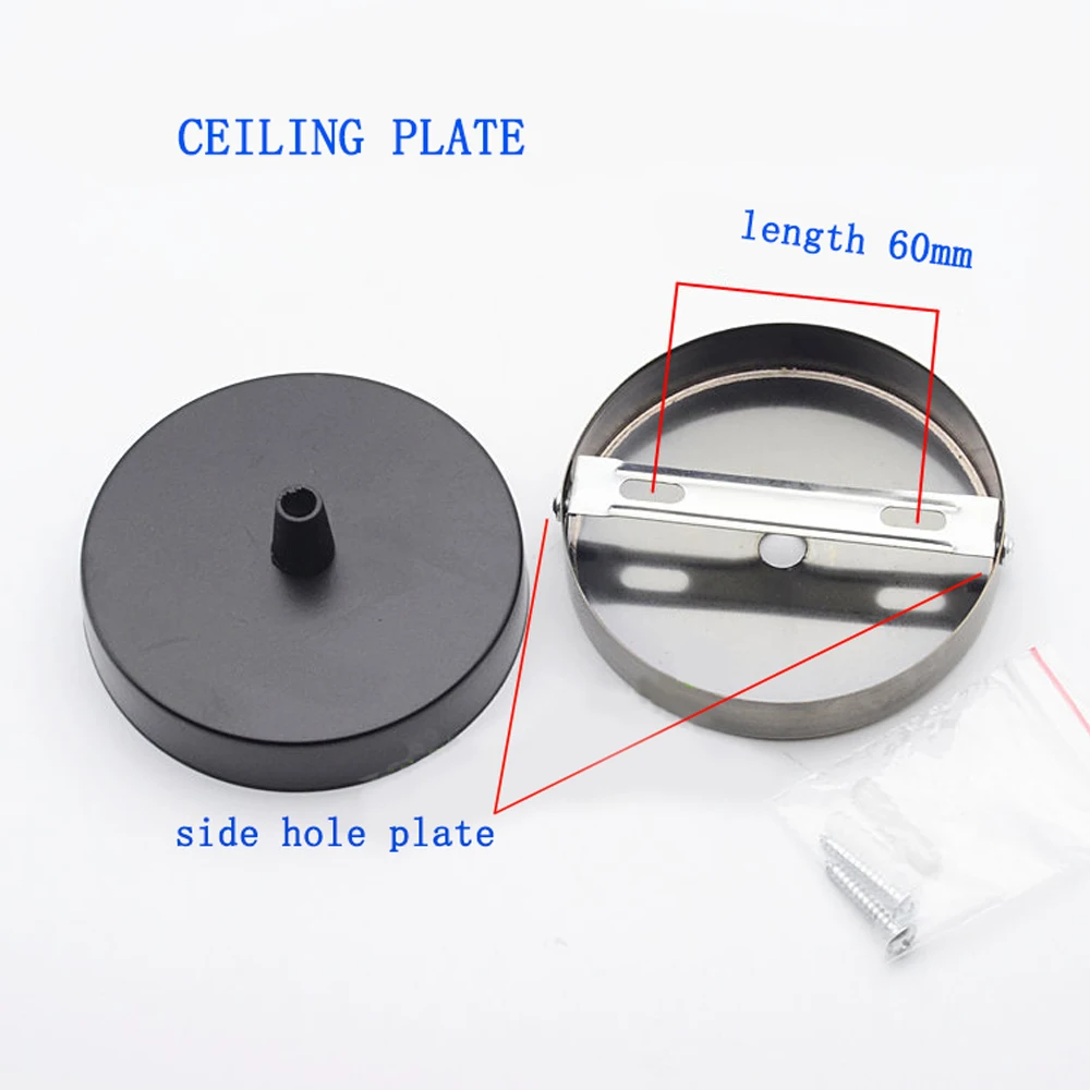 Потолочная пластина подвесная основа шасси основание для ретро лампы железная