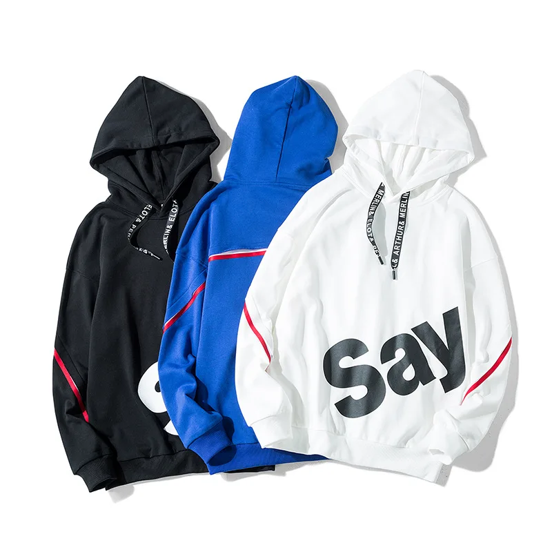 

ZHIJING Осенняя Новая мужская Свободная Толстовка с капюшоном, Повседневная Толстовка в Корейском стиле, модная рубашка для студента