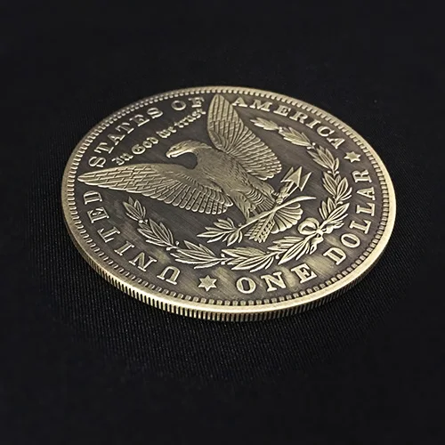 Jumbo Morgan Dollar (7 см) Волшебные трюки маг крупным планом уличные иллюзии реквизит