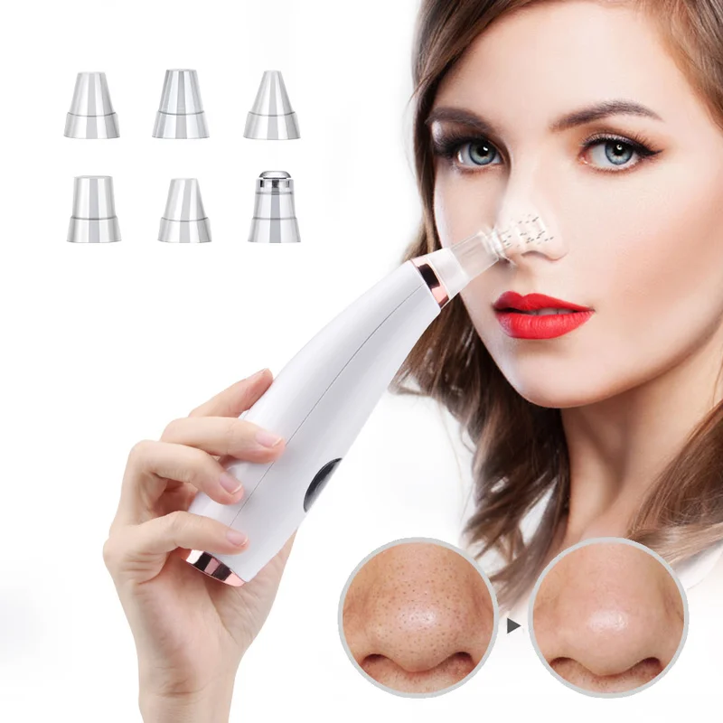 

Vacuum Suction Blackhead Remover Nose T Zone Pore Acne Against Black Dots Pimple Removal Facial Skin Care Instrument Beauty Tool