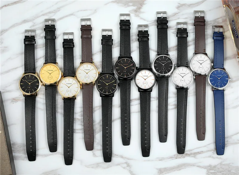 WINNER ручные механические мужские наручные часы военные спортивные лучший бренд