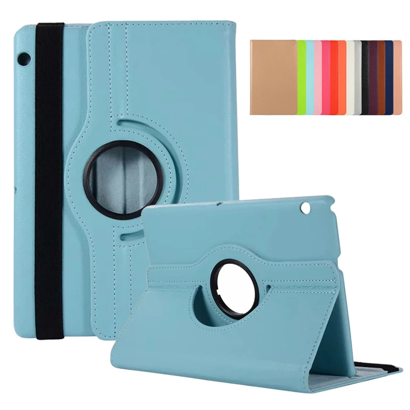 

Funda For Huawei Mediapad T5 Case 10.1" 360 Rotating Leather Stand Tablet Cover For Etui Huawei Mediapad T5 10 Case Coque