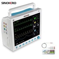 sinohero h8 multi parameter patient monitor medical machine hospital spo2ecgprnibp heart rate with ibp