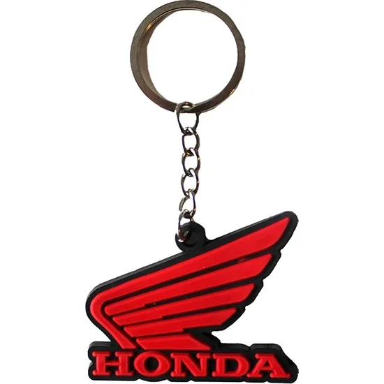 

Honda Car Automotive Motorcycle Key Chain Silicone and Metal Honda Key Chain Red Automotive Cars