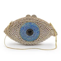 luxury designer handbags womens crossbody bags 2021 shopper purses fashion eye pattern rhinestone pu leather party evening bags